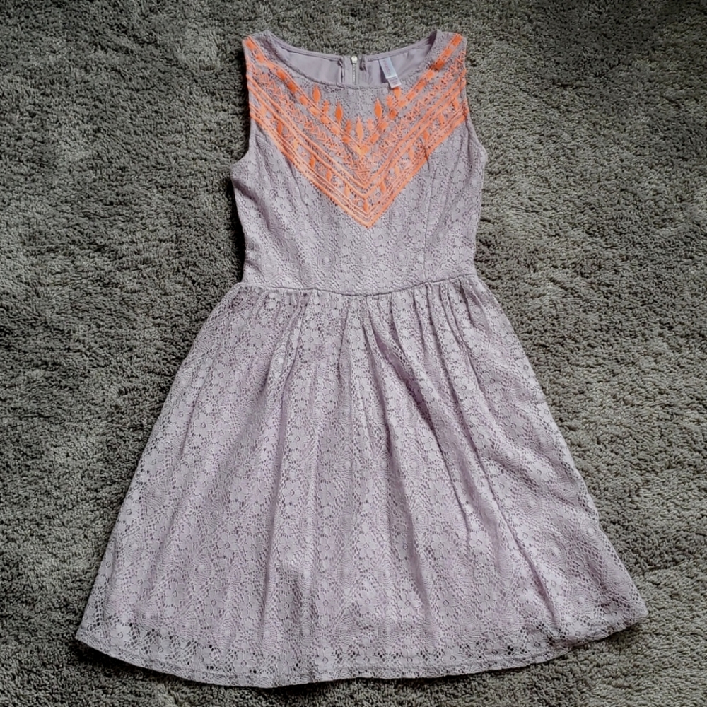 Xhilaration size XS lavender lace dress